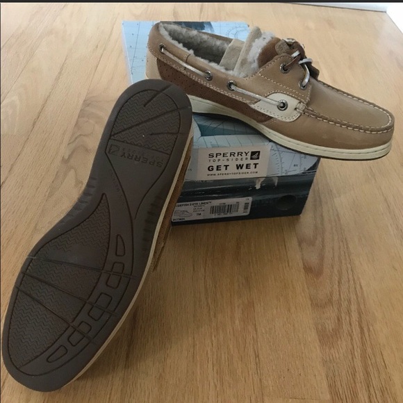 Sperry Shoes | Sperry Fuzzy Boat Shoes | Color: Brown/Tan | Size: 7 | Pm-01466148's Closet